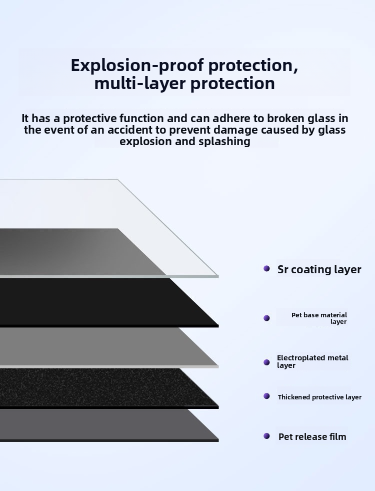 Rose Ghost Red Colorful High Insulation Solar Explosion-proof Sunscreen Up To 99% Car Nano Film_autovado.com