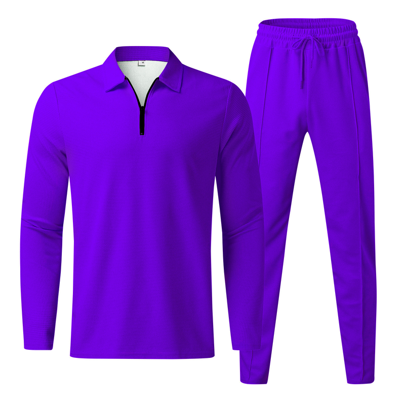 Men's Clothing Casual Men Fashion Men's POLO Shirt Suit Trendy Casual Sports Suit_autovado.com