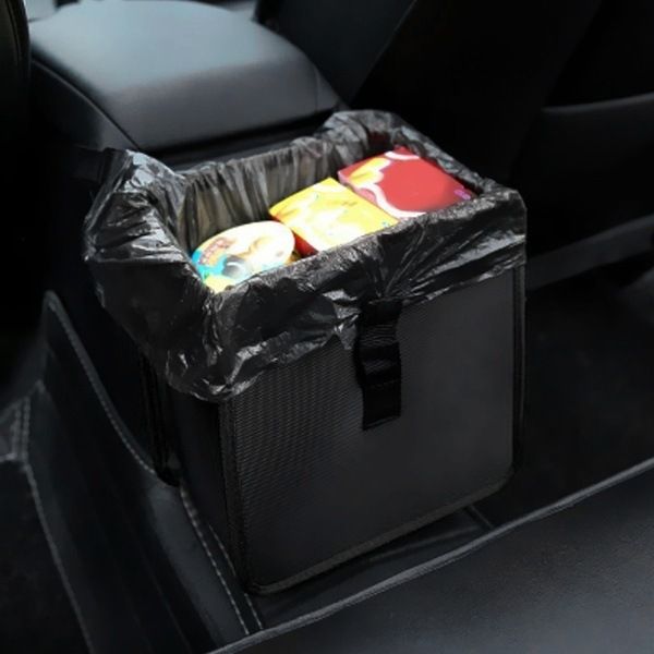 Folding car trash can hanging car sundries storage box car seat back storage bag storage bag outdoor_autovado.com