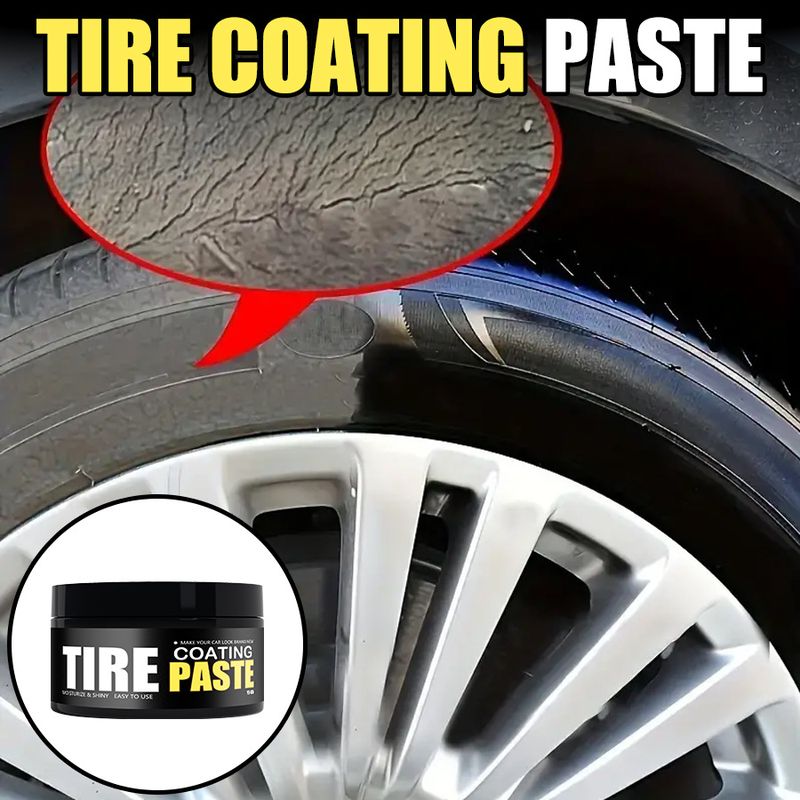 Ryekew Car Maintenance Polishing Stain Removal Renewal Blackening Brightening Water Repellent Tire Coating Cream_autovado.com