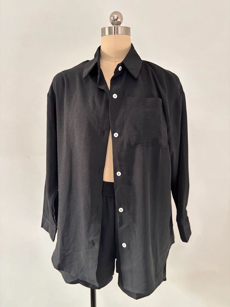 Women's Clothing ladies long-sleeved shorts loose casual women's clothing two-piece suit_autovado.com