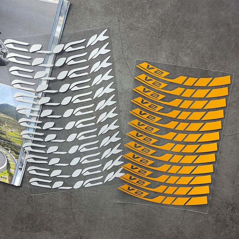 Suitable For Honda Click Series V2/V3 Waterproof Reflective Wheel Stickers, Modified Motorcycle Personalized Decoration_autovado.com