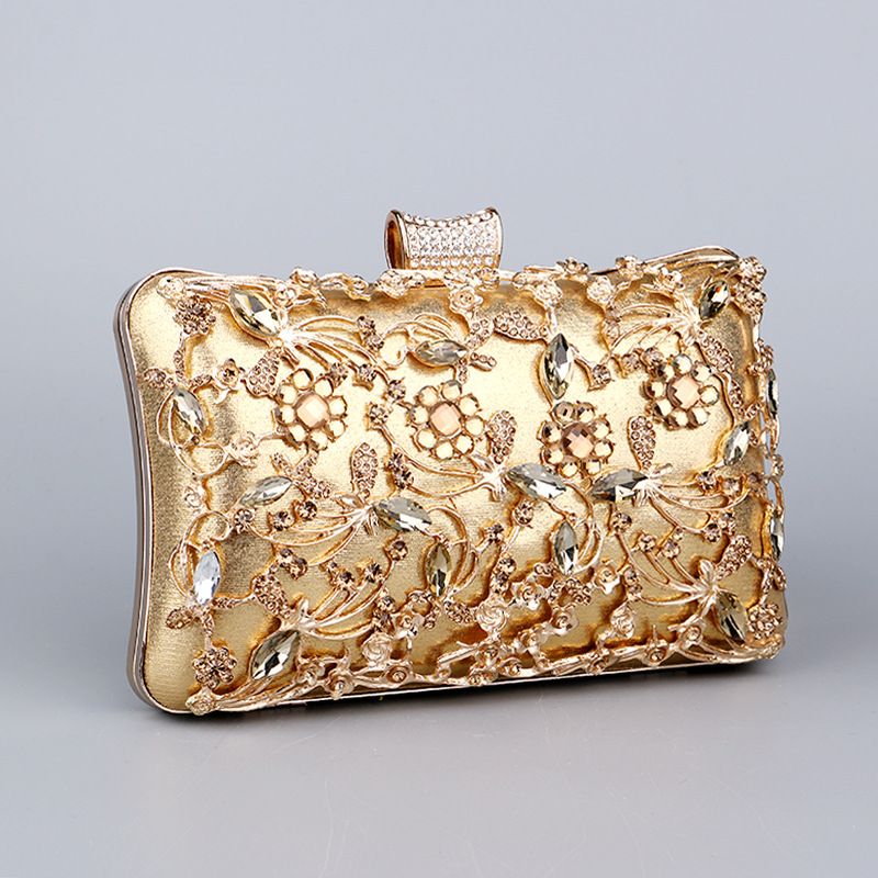 Popular diamond-encrusted dinner bag, European and American women's retro banquet bag, hand-held versatile dress evening bag_autovado.com
