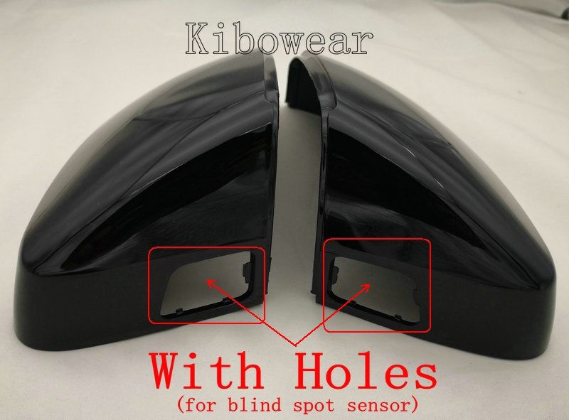 Black Side Wing Mirror Cap Covers for Auto A3 S3 8V 2013 2014 2015 2016 2018 2017 2019 Replace (Glossy Pearl Black) 2020_autovado.com