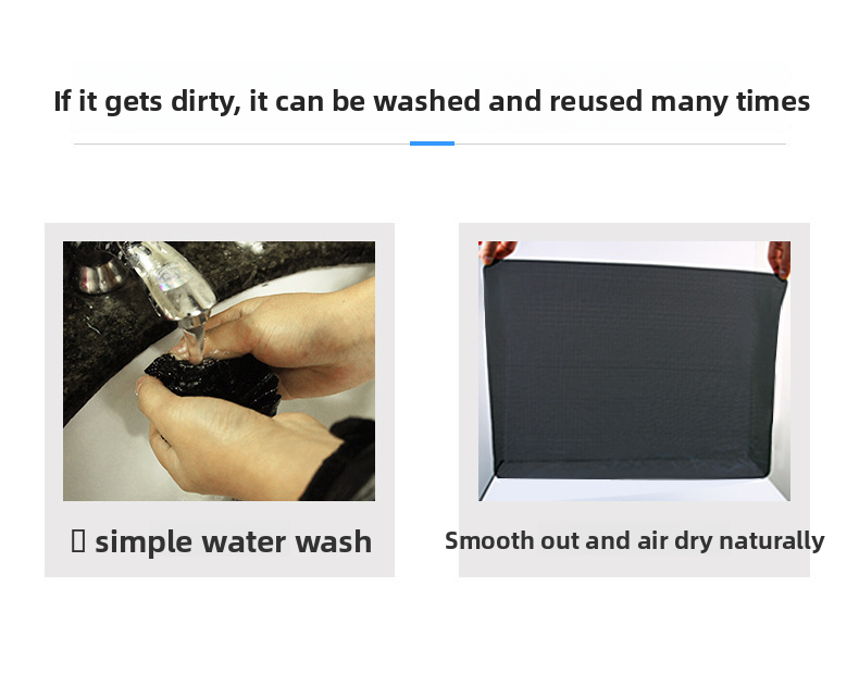 Interior Side Window Electrostatic Adhesive Car Panel Sun Protection Sunshade Sticker 2 Pieces_autovado.com