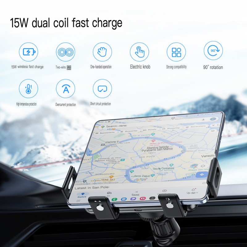 New CE certified ZfoldFlip car wireless charger suitable for Samsung folding screen mobile phone holder_autovado.com