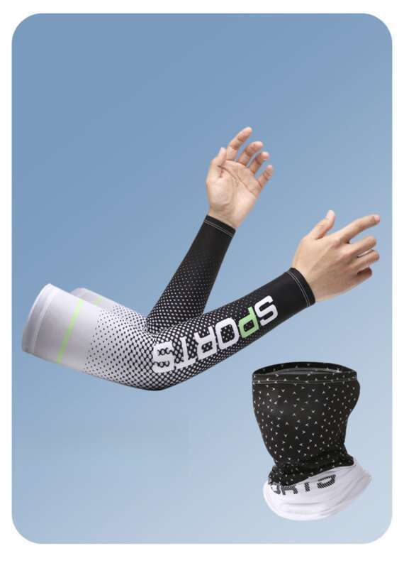 Ice Men's Summer Sun Refreshing, Breathable Arm Protection, Driving, Outdoor Cycling, Sports, Ice Silk Sleeve Cover_autovado.com
