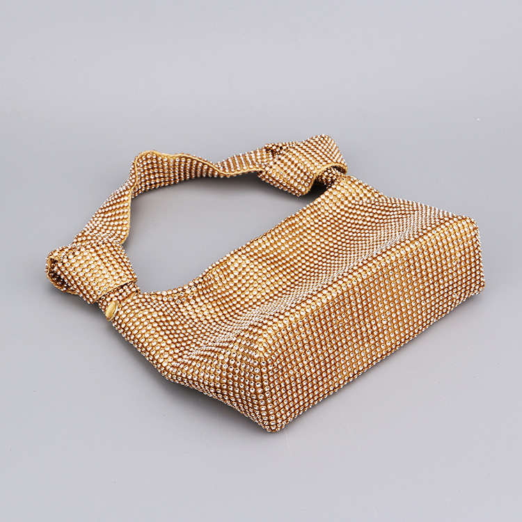 Internet celebrity popular rhinestone handbag dinner bag ladies dress versatile bag European and American banquet evening bag_autovado.com