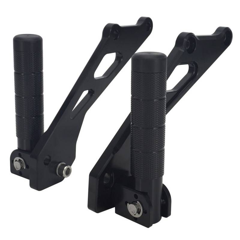 Universal Aluminum Alloy Rear Foot Peg - Durable & Lightweight For Motorcycle/Bike Customization (26x16.3x4.5mm, Black)_autovado.com