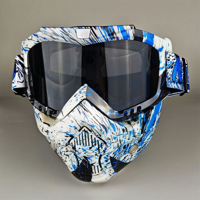 NAFEIB Multi-Purpose Sports Goggles With Interchangeable Lenses - Windproof UV Protection Anti-Glare Mask For Cycling Skiing Outdoor Activities_autovado.com