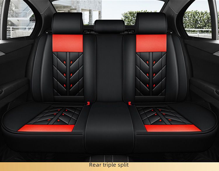 Winter Car Cushion Seat Cover Full Surrounding Four Seasons General New Leather Seat Cover Linen Leather Seat Cushion Seat Cover_autovado.com