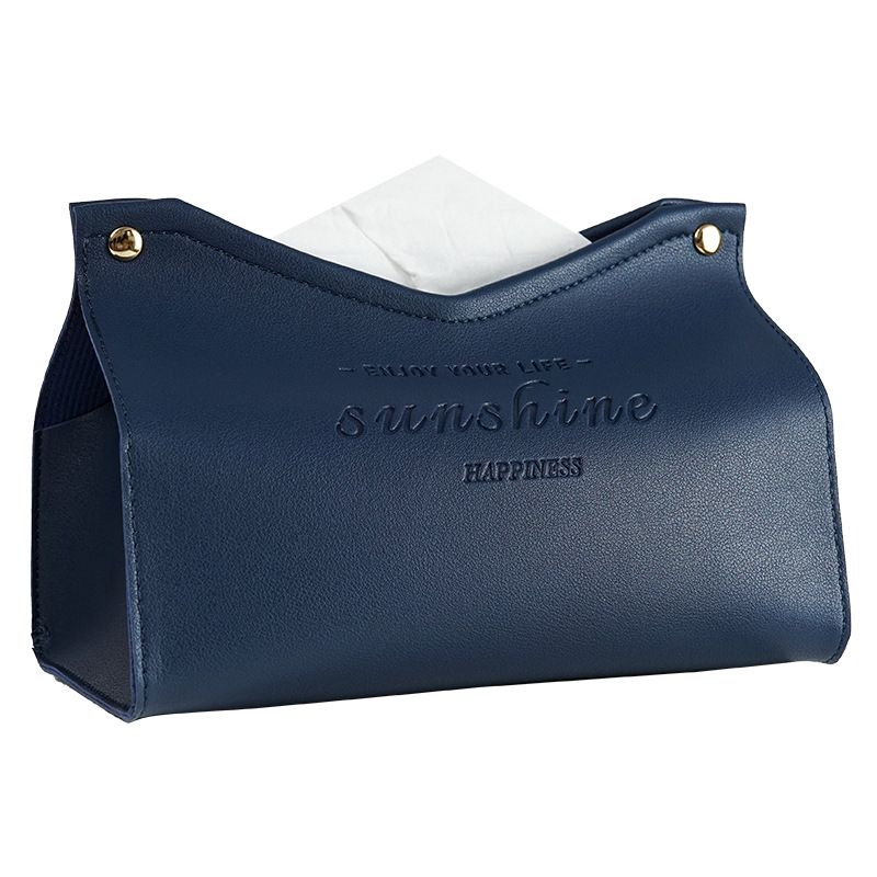Modern Leather Tissue Box – V-Cut Desktop Holder (Minimalist & Durable)_autovado.com