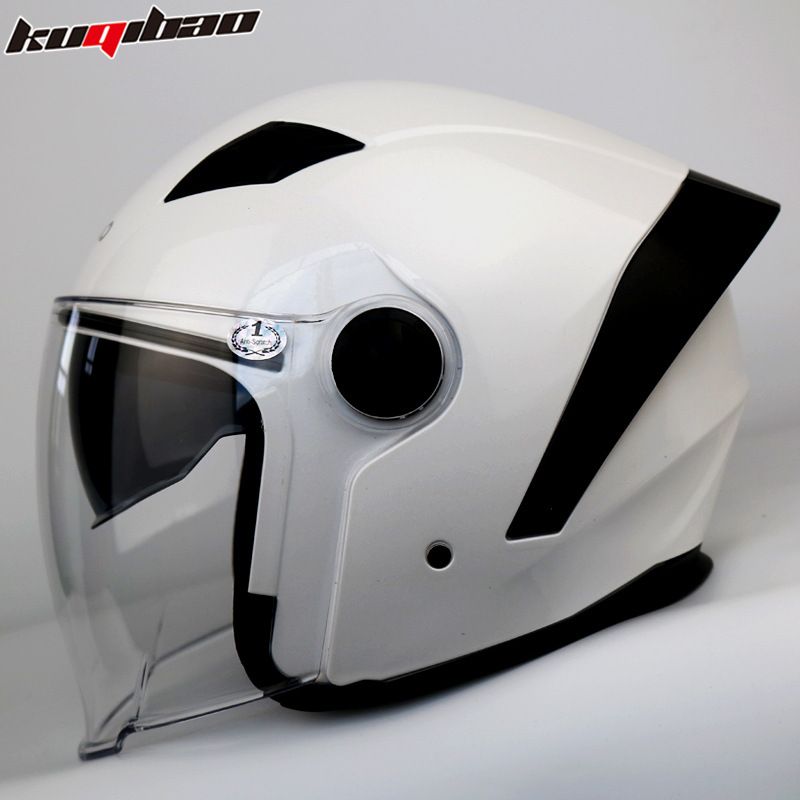 Motorcycle Helmet With Bluetooth Intercom, 3/4 Open Face Design, Dual Visor, 3C Certified, ABS Material, Multiple Color Options_autovado.com