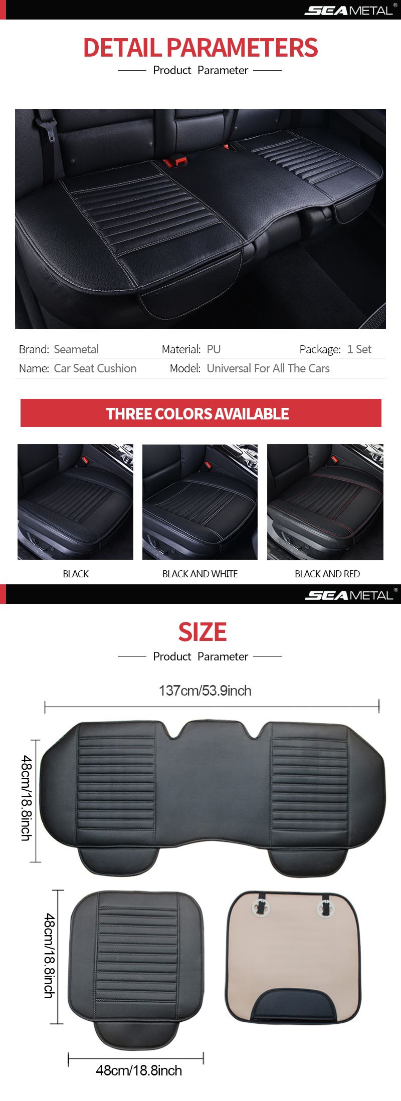 Car Seat Covers Automobiles Interior Seats Cover Cushion Universal PU Leather Seat-Cover Auto Protector Mats Accessories_autovado.com