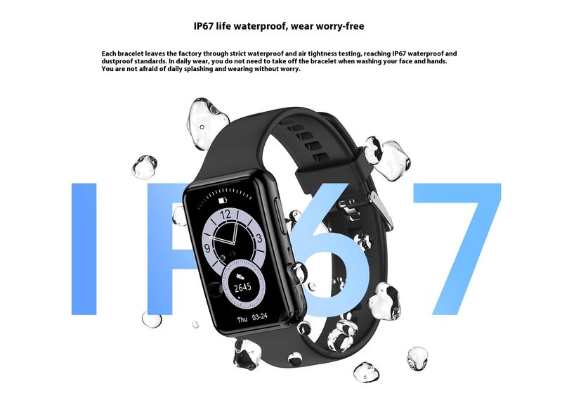 C6 Smart Wristband 1.47-inch Waterproof Heart Rate and Blood Pressure Measurement, Call Reminder, Bluetooth Call, Sports Watch_autovado.com