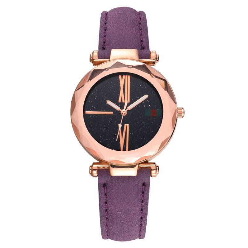 Shake the sound of the same fashion Starry Sky ladies watch women's watch belt quartz watch_autovado.com