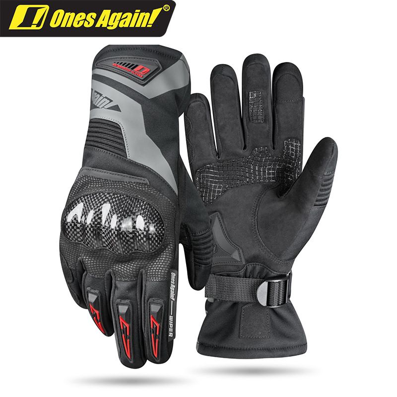 OnesAgain Motorcycle Winter Riding Gloves Men Long Waterproof Windproof Warm Women Rider Motorbike Anti-drop_autovado.com