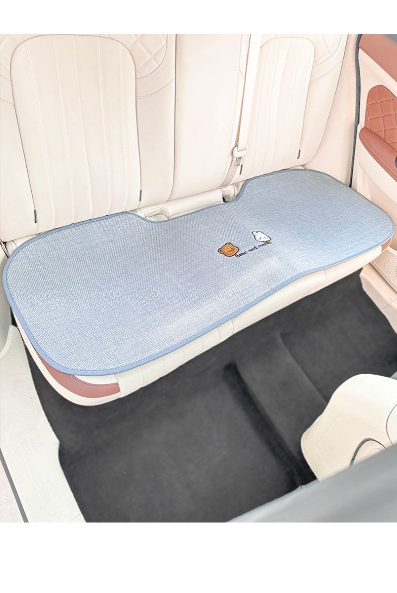 Car Cover, Cushion 2025 New Cute Little Bear Linen Car Interior Five Piece Set, All Season Universal Seat Cove_autovado.com
