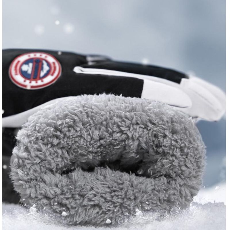 Winter skiing gloves, touch screen, motorcycle, plush insulation, thick riding, waterproof, windproof, cold resistant,_autovado.com