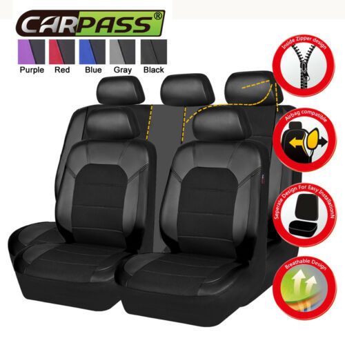 Car seat cover 9 sets universal five seats_autovado.com