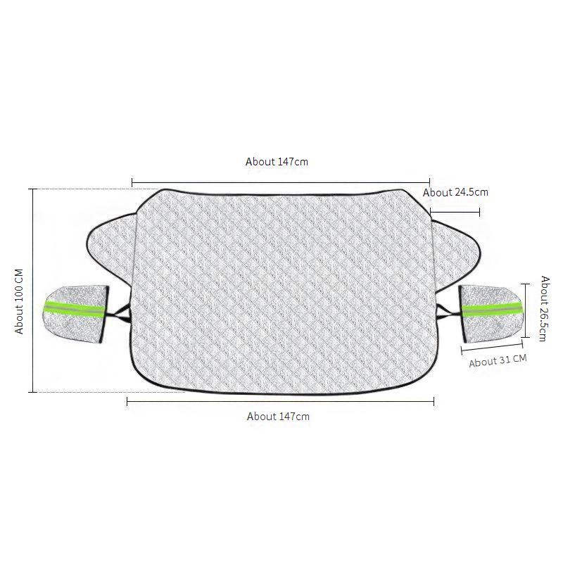 Thickened car frost shield Frost shield Front windshield to protect against winter snow shield_autovado.com