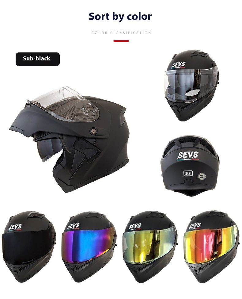 Modular Motorcycle Helmet – Flip-Up Full Face Helmet With Dual Visor & Bluetooth (Matte Black/Gloss White/Cement Grey, Multi-Size)_autovado.com