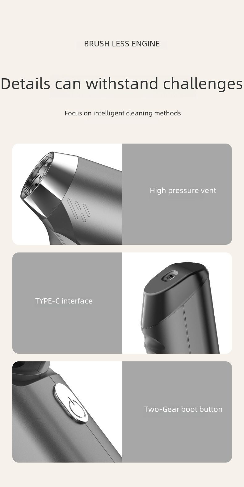 On-the-way wireless car vacuum cleaner small hand-held blow suction dual-purpose locomotive with super large suction force inside the car_autovado.com