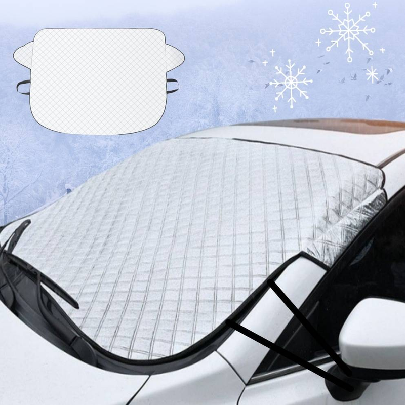 new car snow shield antifreeze outdoor cover cross border front windshield protective cover winter thickened snow shield_autovado.com