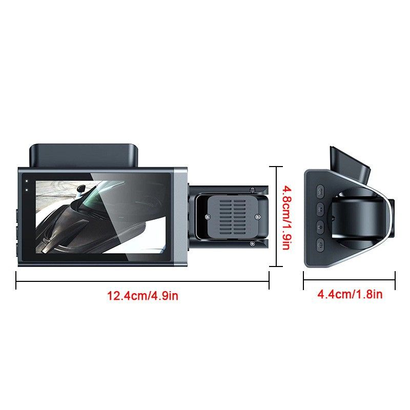 High-definition 1080P three-recording driving recorder multi-lens panoramic parking app interconnected monitoring vehicle camera_autovado.com