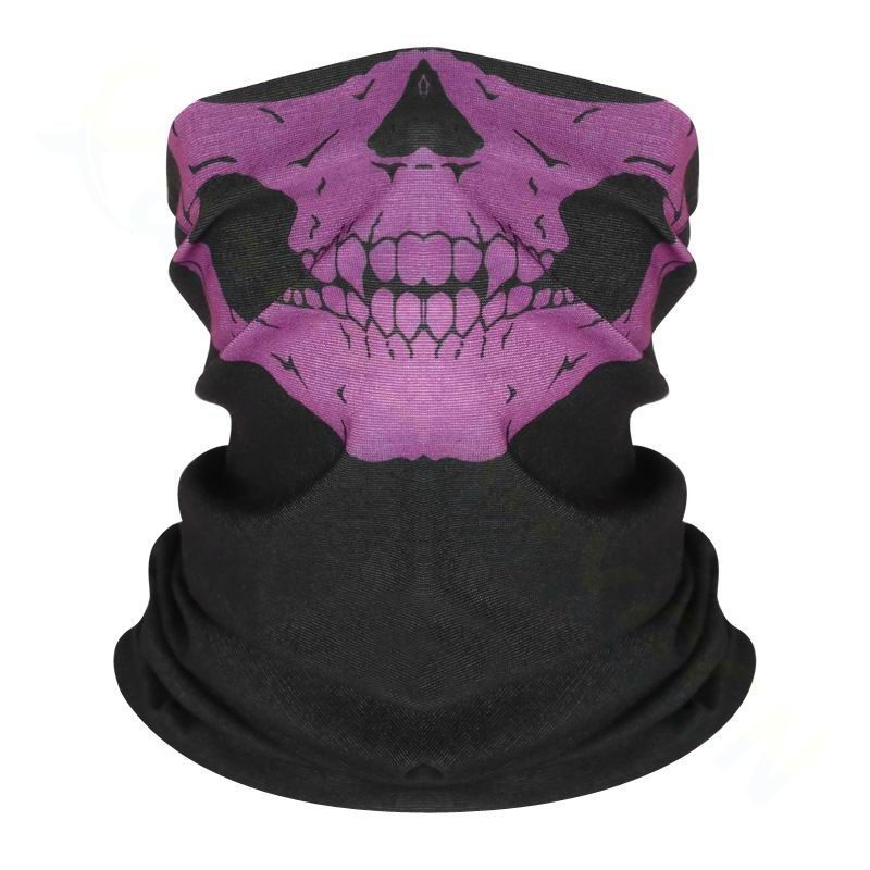 Magic Headscarf Men, Autumn And Winter Sun Protection, Outdoor Cycling Face For Women, Versatile Dustproof Ghost Skull_autovado.com
