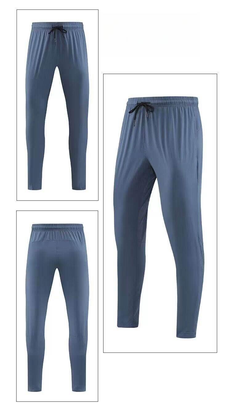 Men's Clothing Sports Casual Trousers Thin Elastic Quick-Drying Loose Skinny Pants Running Fitness Training Pants _autovado.com