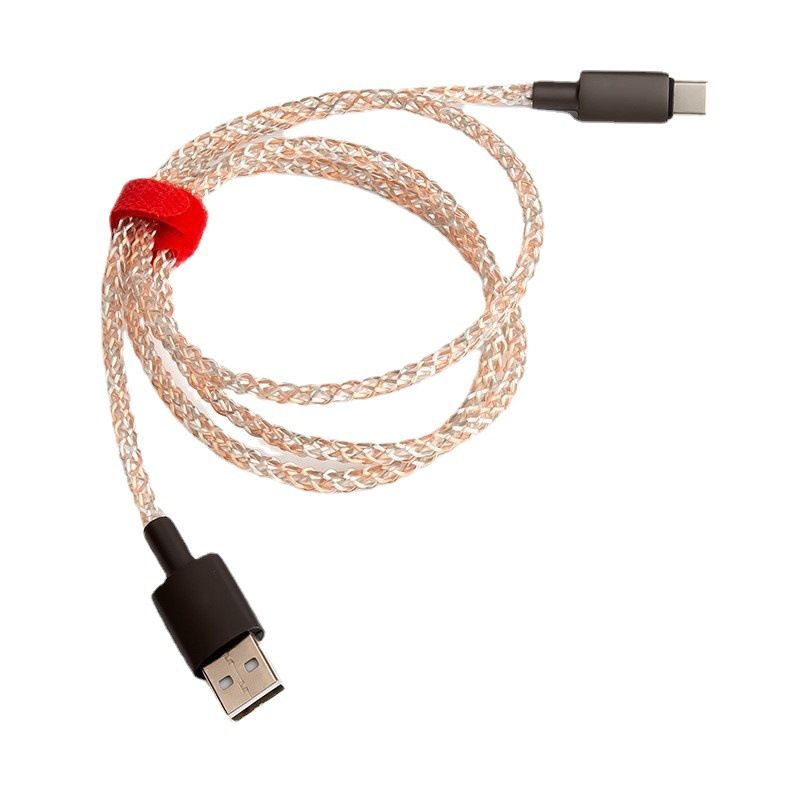 Flowing RGB Data Suitable For PD Fast Charging, Huawei TypeC Iridescent Car Charging Cable_autovado.com