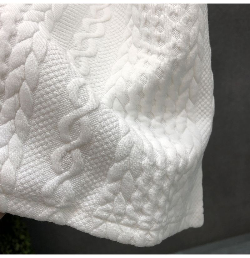 Men's clothing High-grade hemp pattern white men's short-sleeved T-shirt brand summer clothes new 2024 spirited young man clothes_autovado.com