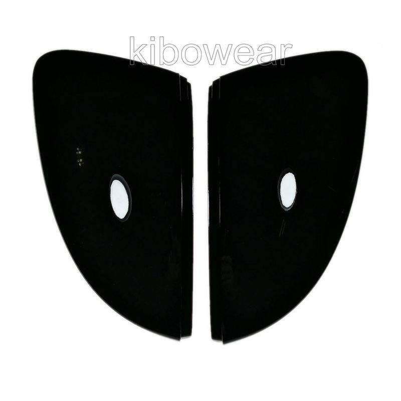 Black Side Wing Mirror Caps Cover for VW Nivus T-cross 2020 2021 2022 T-roc Troc Replace for Skoda Octavia III 2014 2019_autovado.com