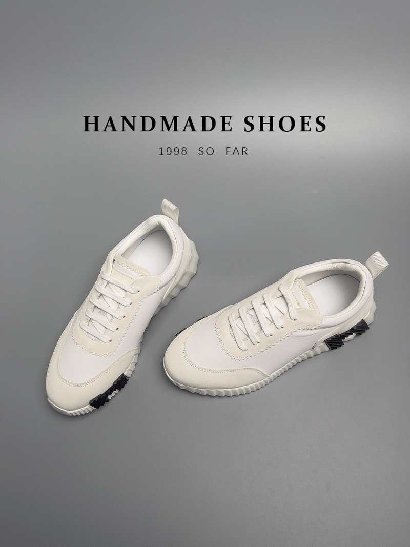 Prominent fashionable simple style men's European station high-end new sports shoes cowhide low-top casual shoes men's trendy shoes_autovado.com