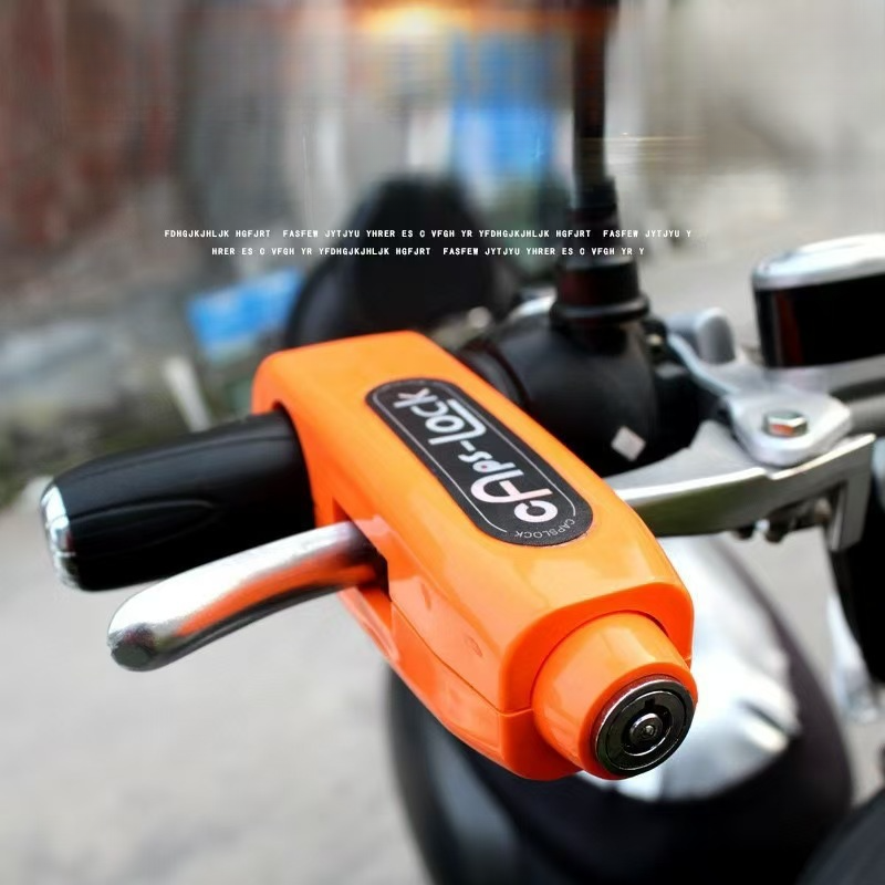 Throttle Handlebar Alarm Bicycle Universal Alloy Electric Brake Anti-theft Motorcycle Lock Mountain Bike_autovado.com