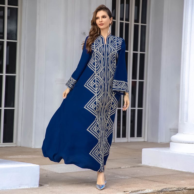 Women's Clothing Middle East Muslim robe clothing abaya women's clothing Dubai light luxury sequin embroidered evening dress_autovado.com