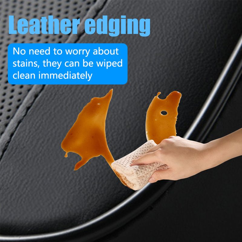 Car Memory Cotton Neck Pillow Four Seasons Universal Support Breathable Relieve Pressure Leather Headrest Automotive_autovado.com