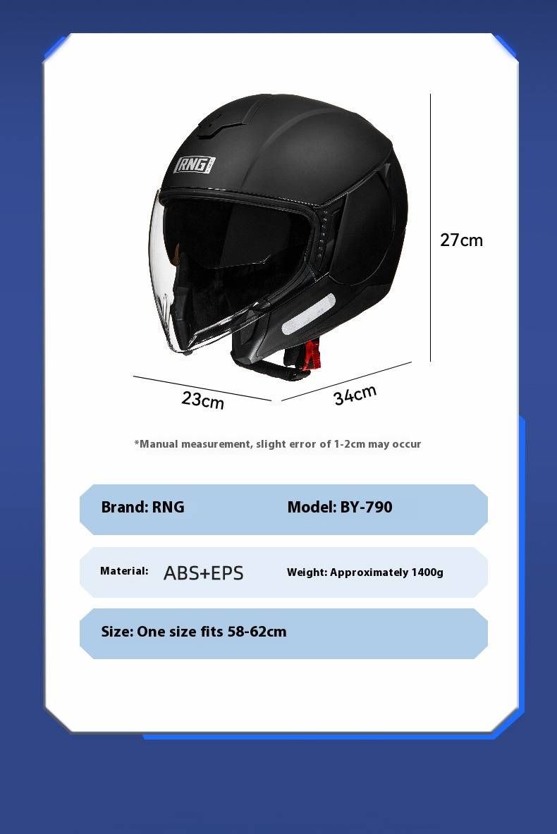 3C Certified Motorcycle Bluetooth Helmet - Lightweight ABS 3/4 Half Helmet For Men & Women, Multi-Color Options With UV-Protective Visors_autovado.com