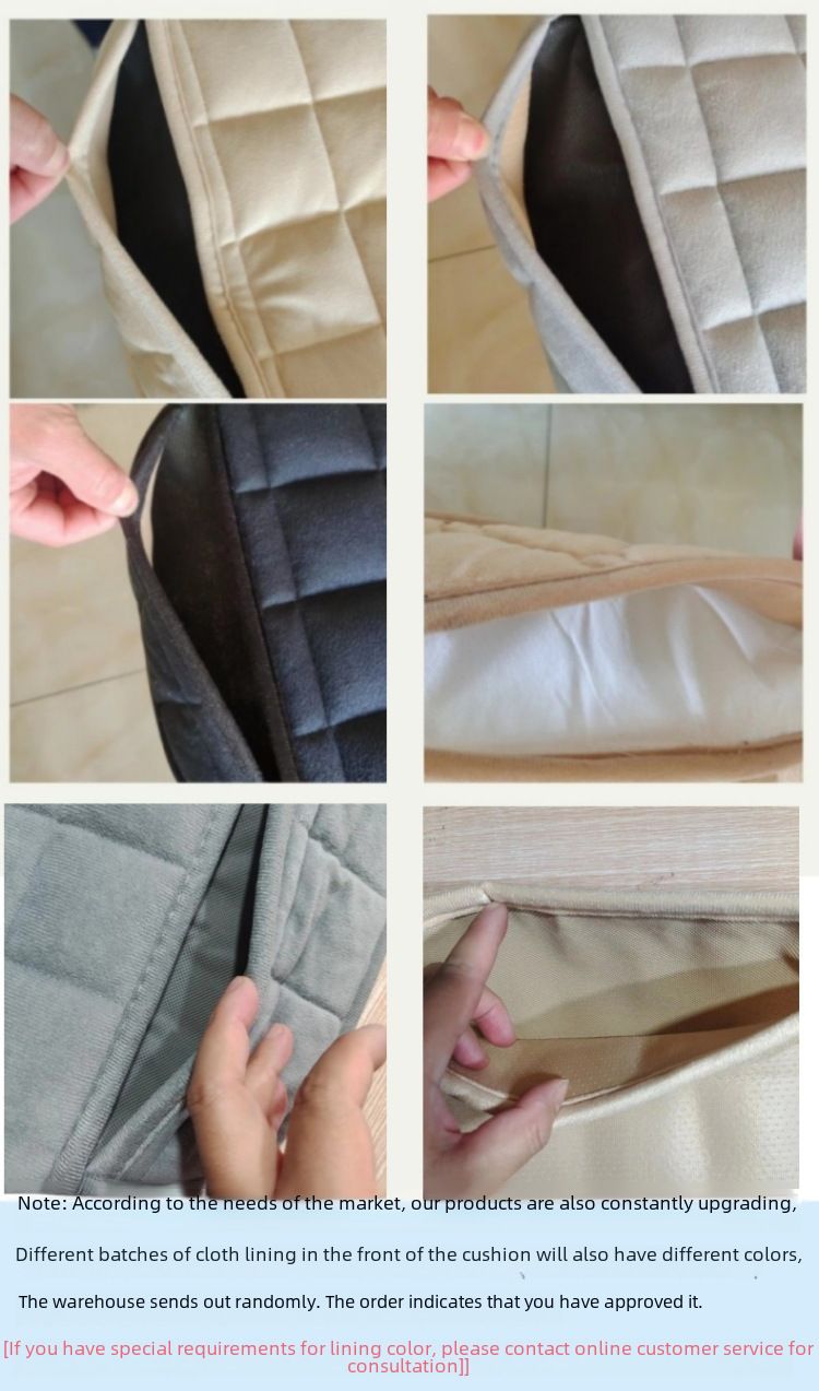 Winter car seat cushion no backrest square embroidered plush tie-free warm three-piece front and rear row single seat cushion_autovado.com