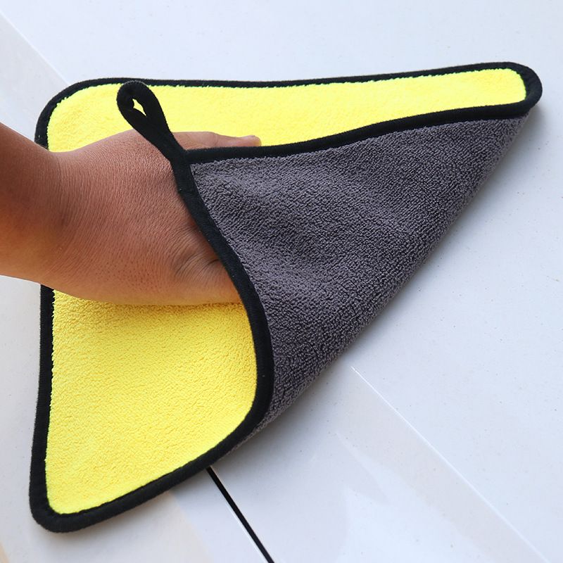 High Density Wash Coral Velvet Double-sided Thickened Car Towel, Household Glass Cleaning Towel Can Be Added_autovado.com