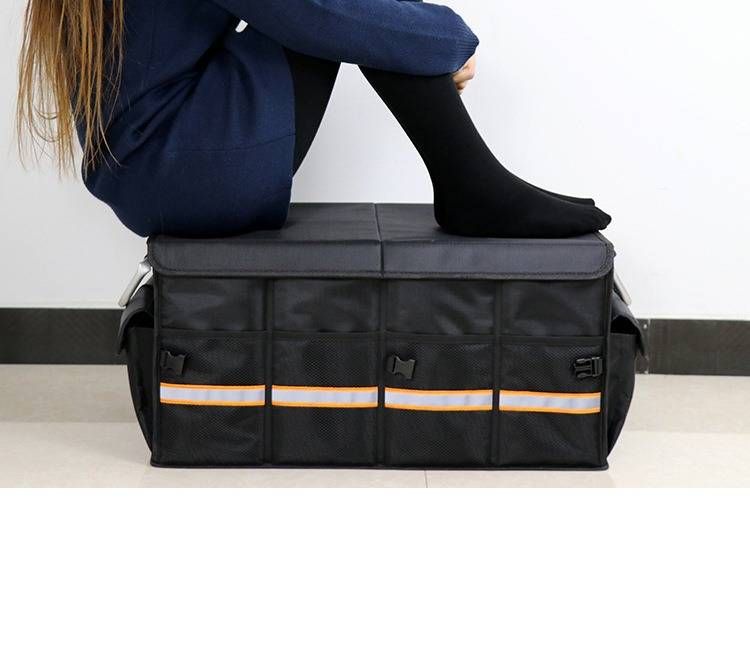 Car Storage Organizer – Foldable Oxford Trunk Box (Waterproof & Multi-Compartment)_autovado.com
