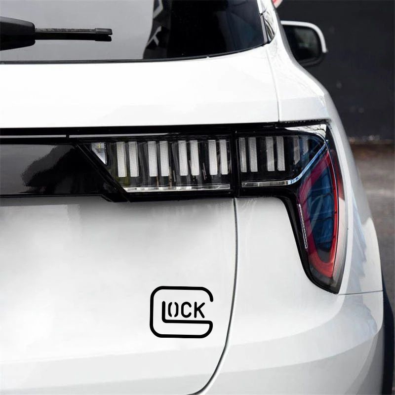 personality fashion creative stickers GLOCK English letters car stickers pattern_autovado.com