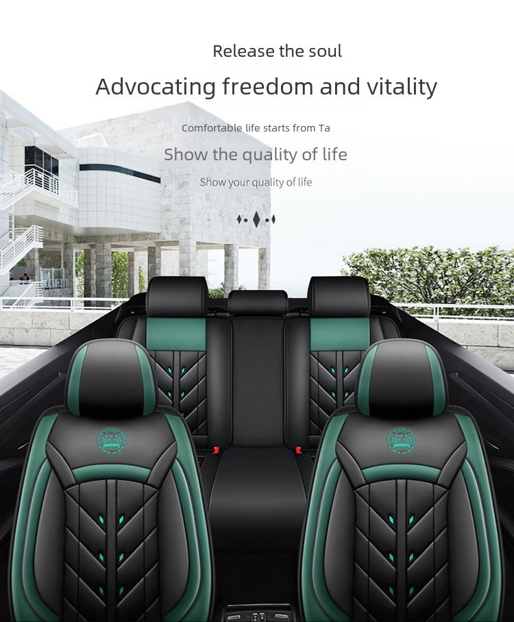 Winter Car Cushion Seat Cover Full Surrounding Four Seasons General New Leather Seat Cover Linen Leather Seat Cushion Seat Cover_autovado.com