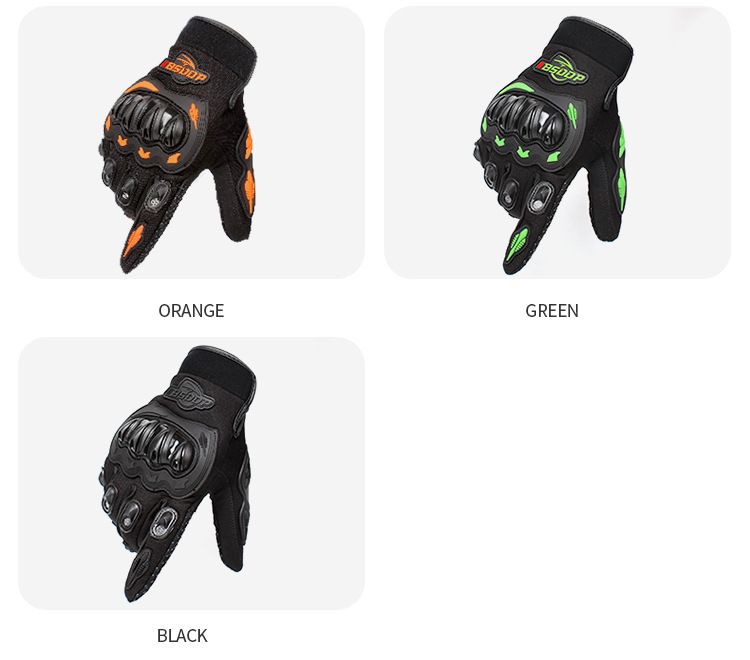 Unisex Motorcycle Gloves – All-Season Riding Gear, Anti-Slip Grip, Touchscreen Friendly (M/L/XL/XXL, White/Red/Green/Gray)_autovado.com