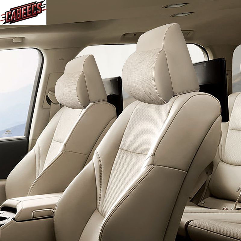 For Land Cruiser LC300 GX.R 2023 Herest Pillow Cushion Leather Full Surround Cover Car Seat He Neck Rest Anti-Dust_autovado.com