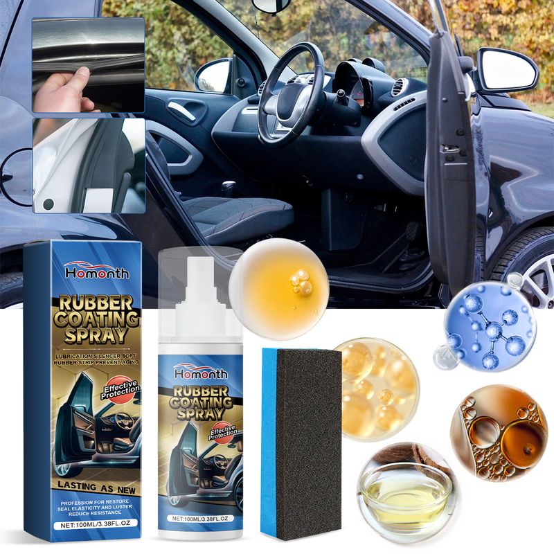 Homonth Rubber Protectant For Cars, Automotive Interior Rubber Turning New Brightening Cleaning Maintenance Protective Agent_autovado.com