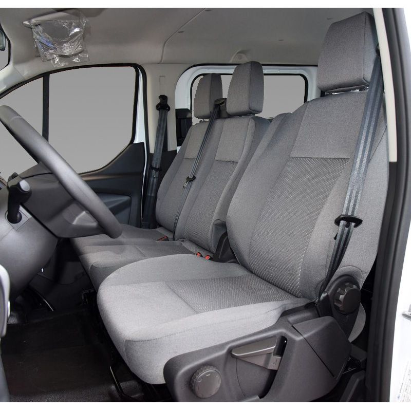 Universal 2+1Heavy Duty Van Seat Covers With Soccer Print Fits Most Trucks,For Nissan Primastar,For Vauxhall Vivaro,For_autovado.com