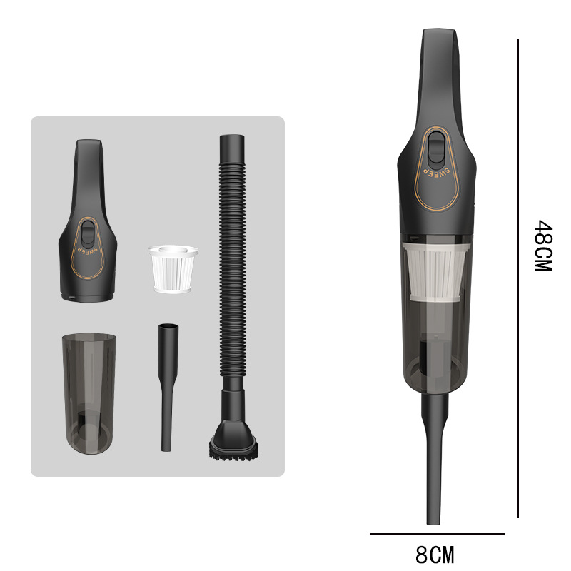 Car vacuum cleaner handheld intelligent wireless vacuuming small mini high power household dual-use_autovado.com