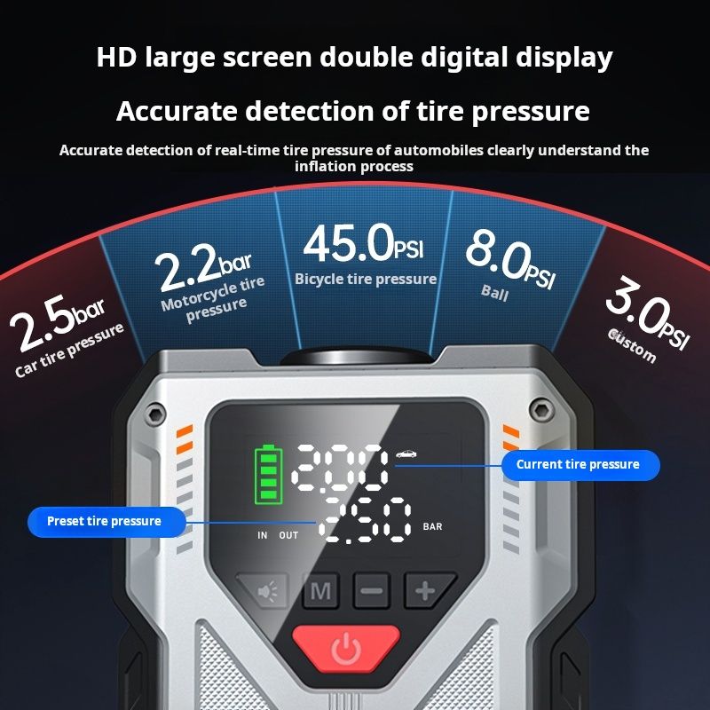 Newsmy/Newman H5 Emergency Start Power Inflator Pump Integrated 8000mAH_autovado.com